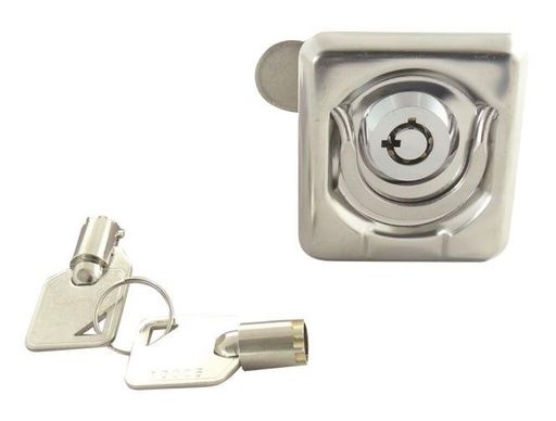 [8589250]  LIFTING HANDLE WITH LOCK - STAINLESS STEEL A2