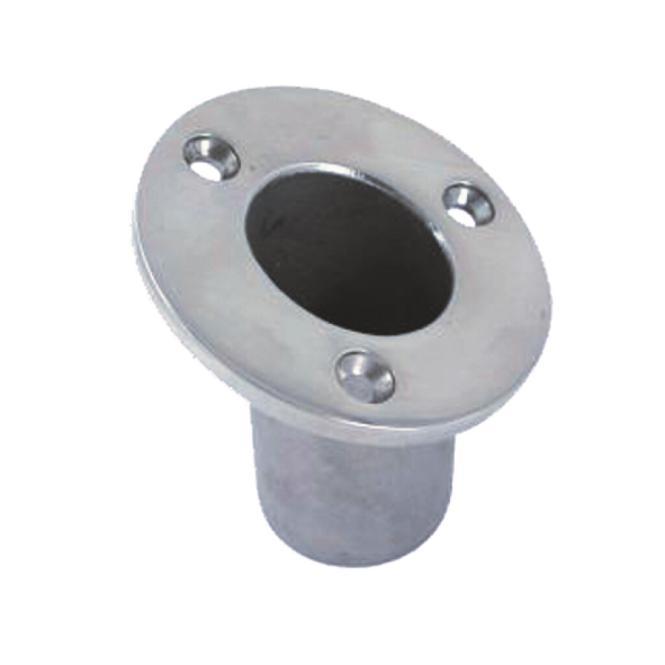 FLAG POLE SOCKET, 60° - STAINLESS STEEL A4 | MPI-INOX