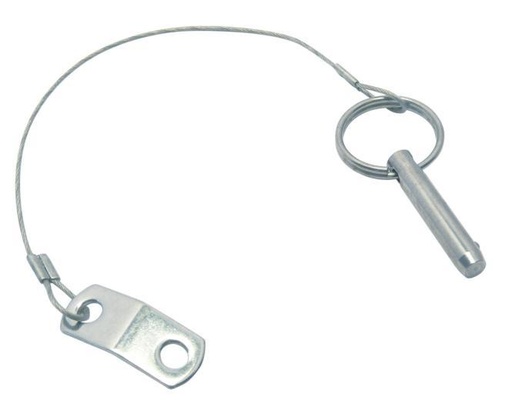 [859026 25] SECURITY WIRE WITH BALL LOCK PIN - STAINLESS STEEL A2