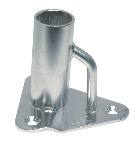 [8635425] BASE DE MONTANTE TRIANGULAR SOBRE RIEL DE PIE, 5° - ACERO INOXIDABLE A4