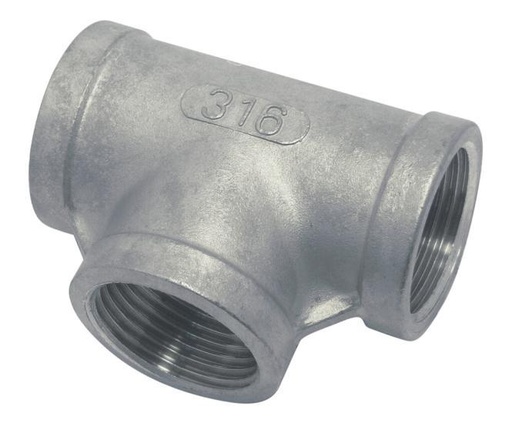 T-FITTING WITH INTERNAL THREAD - STAINLESS STEEL A4