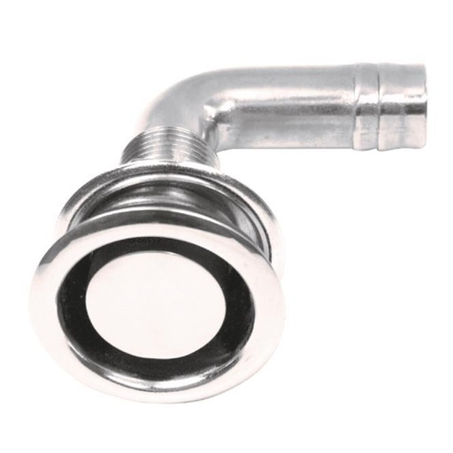 SFIATO DEL SERBATOIO DI SCARICO, 90° - ACCIAIO INOX A4