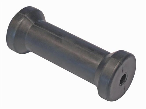  KEEL ROLLER WITH SHAFT - RUBBER/PLASTIC