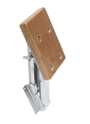 [8934210] AUSSENBORDERHALTERUNG MIT HOLZPLATTE - EDELSTAHL A2/HOLZ