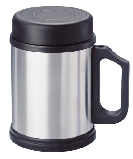 [89372035] VACUUM MUG WITH LID, BRUSHED - 15-1/PLASTIC
