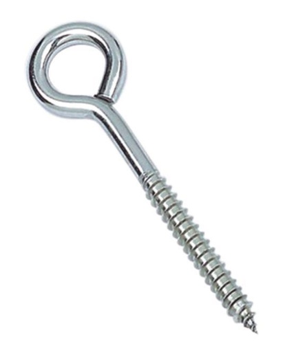 TORNILLO DE OJO CON ROSCA PARA MADERA, DE ALTA RESISTENCIA - ACERO INOXIDABLE A4