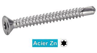[33343] [DIN 7504 O] TORX COUNTERSUNK HEAD SELF DRILLING SCREWS - ZINC PLATED STEEL (SIMILAR ISO 15482)