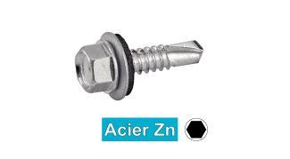[DIN 7504 K] TORNILLOS AUTOTALADRANTES CABEZA HEXAGONAL CON ARANDELLA Ø 16 - ACERO ZINCADO (SIMILAR ISO 15480)