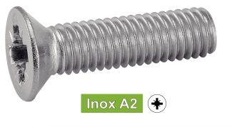 [DIN 965] POZIDRIVE COUNTERSUNK HEAD MACHINE SCREWS - STAINLESS STEEL A2 (SIMILAR ISO7046, NFE25-119, UNI 7688)