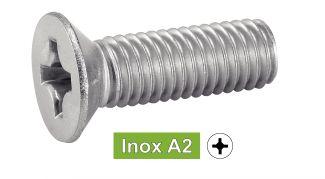 [DIN 965] PHILLIPS COUNTERSUNK HEAD MACHINE SCREWS - STAINLESS STEEL A2 (SIMILAR ISO7046, NFE25-119, UNI 7688)