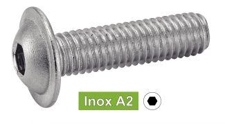 HEXAGON SOCKET BUTTON HEAD SCREWS WITH FLANGE - STAINLESS STEEL A2