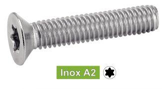 [ISO 14581] VIS A METAUX TETE FRAISEE TORX - INOX A2 (SIMILAR DIN 965)