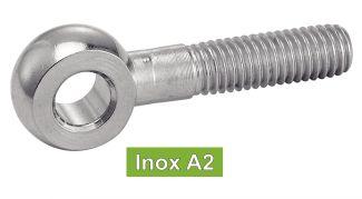 [DIN 444 B] EYE BOLT - STAINLESS STEEL A2 (ISO7349, NFE27-191)