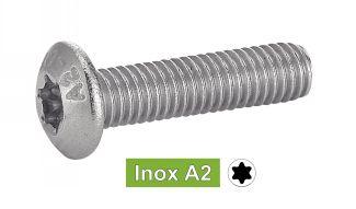 VIS A METAUX TETE BOMBEE TORX - INOX A2