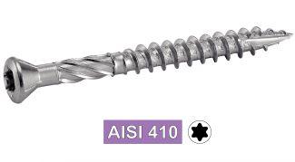 TERRASSENSCHRAUBEN MIT INNENSECHSRUND UND SENKKOPF - AISI 410