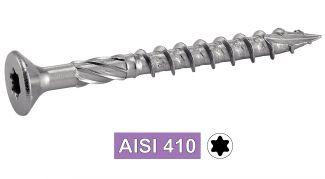 TERRASSENSCHRAUBEN MIT INNENSECHSRUND UND SENKKOPF - AISI 410