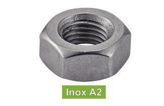 [DIN 934] PORCAS HEXAGONAIS ROSCA FINA MÉTRICA - AÇO INOXIDÁVEL A2 (SIMILAR ISO 4032, NFE25-401, UNI 5588)