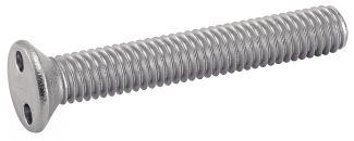 METRIC THREAD FLAT HEAD SECURITY SCREWS -SNAKE EYE- - STAINLESS STEEL A2
