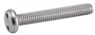 METRIC THREAD PAN HEAD SECURITY SCREWS -SNAKE EYE- - STAINLESS STEEL A2