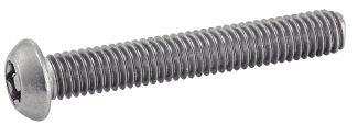 VIS A METAUX TETE BOMBEE TORX INVIOLABLE AVEC TETON CENTRAL - INOX A2