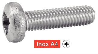 [DIN 7985] VITI A TESTA CILINDRICA POZIDRIVE - ACCIAIO INOSSIDABILE A4 (SIMILE A ISO 7045, NFE25-121, UNI 7687)