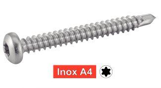 [DIN 7504 M] VITI AUTOPERFORANTI A TESTA CILINDRICA A TORX - ACCIAIO INOX A4 (SIMILE A ISO 15481)