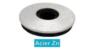 EPDM WASHERS - ZINC PLATED STEEL