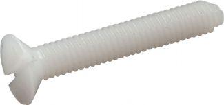 [DIN 963] SLOTTED COUNTERSUNK HEAD SCREWS - NYLON 6.6 (SIMILAR ISO 2009, NFE25-123, UNI 6109)