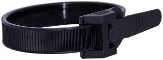 [PLBS1 9X180] ENLACE NYLON NEGRO CABEZA SIMPLES - Nailon 6.6