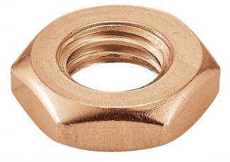 [DIN 439] DADO ESAGONALE BASSO - OTTONE (SIMILE ISO 4035, NFE25-405, UNI 5589)