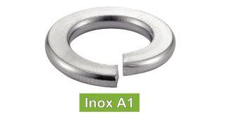 [DIN 127 B] ARRUELAS ELÁSTICAS -GROWER- - AÇO INOXIDÁVEL A1 (NFE25-515, UNI 1751B)
