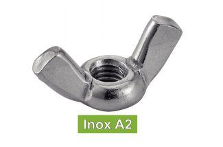 ECROUS A OREILLES FORME AMERICAINE - INOX A2 (SIMILAR DIN 315)
