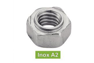 [DIN 929] TUERCAS HEXAGONALES PARA SOLDAR - ACERO INOXIDABLE A2 (NFE25-418)