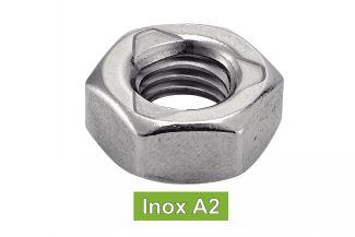 [DIN 980] PREVAILING TORQUE TYPE HEXAGON NUTS ALL METAL - STAINLESS STEEL A2 (BASE DIN 934, ISO7042)
