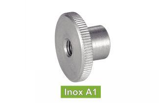 [DIN 466] ECROUS MOLETES TYPE HAUT - INOX A1 (UNI 6605)