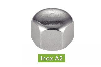 HEXAGON THIN CAP NUTS - STAINLESS STEEL A2