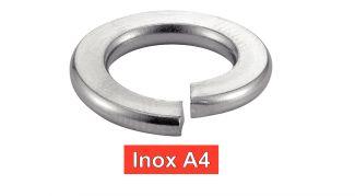 [DIN 127 B] SPRING LOCK WASHERS - Stainless steel a4 (NFE25-515, UNI 1751B)