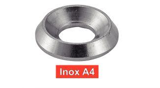 RONDELLES CUVETTES DECOLLETEES - INOX A4