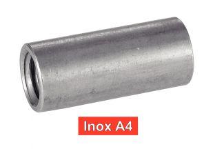 MANICOTTI FILETTATI CILINDRICI - ACCIAIO INOX A4