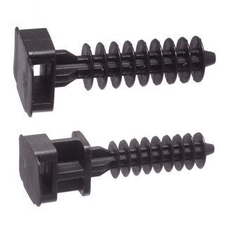 SOPORTE MURAL NEGRO PARA ENLACE DE FORMA CLAVIJA - NAILON 6.6
