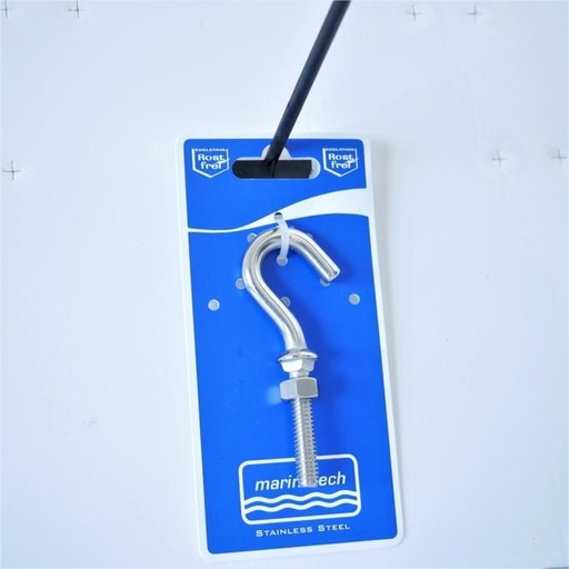 [814089408] CROCHET AVEC FILETAGE - INOX A4