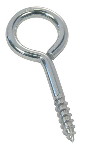 SCREW EYE WITH WOOD THREAD - STAINLESS STEEL A4