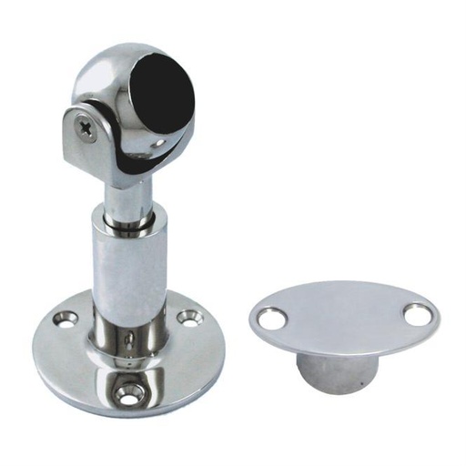 [8826451]  SUPORTE MAGNÉTICO AJUSTÁVEL PARA PORTA, PLACA DE MONTAGEM EMBUTIDA - AÇO INOXIDÁVEL A4