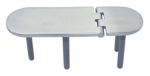 [89314126 40]  HINGE WITH THREAD - STAINLESS STEEL A4