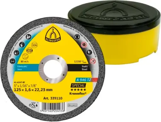 A946TZ DISCO DE CORTE DE ACERO INOXIDABLE 125X1,6 BTE 25