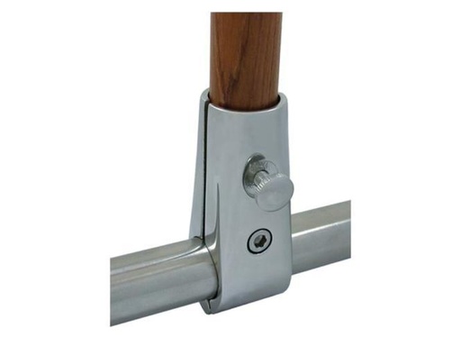 [814114425] FLAGGENSTOCKHALTER FÜR RELING - EDELSTAHL A4
