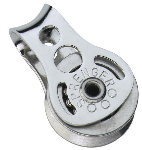 [8148872-01] POULIE SPRENGER SUPER MICRO XS, ROULEMENT À BILLES - INOX A2