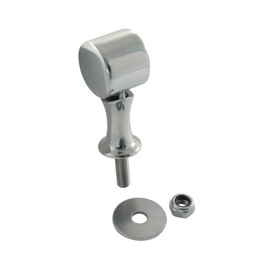 [814962425] HAND RAIL END FITTING WITH THREAD - STAINLESS STEEL A4