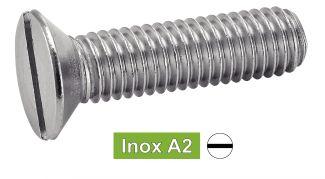 [DIN 963] VITI METALLICHE A TESTA SVASATA CON INTAGLIO - ACCIAIO INOSSIDABILE A2 (SIMILE ISO 2009, NFE25-123, UNI 6109)