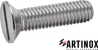 [DIN 963] TORNILLOS CABEZA AVELLANADA RANURADA - ACERO INOXIDABLE A2 (SIMILAR ISO 2009, NFE25-123, UNI 6109)